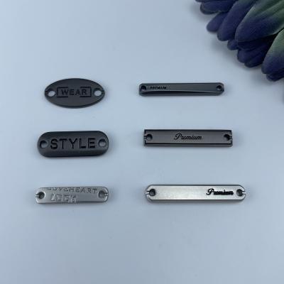 China Alloy Metal Plates Mark Badge Crinoline Tag Pins For Clothes Trimming And Sewing Accessories Custom Buttons AY7064 for sale