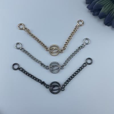 China Customized Shiny Plating Chain High Quality Fashionable Iron Zinc Alloy Brass Metal Necklace Chain For Coat Jacket AY7151 for sale