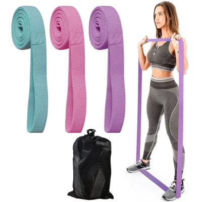 China Fabric Force Printed Designer Elastic Booty Fabric Elastic Exercise Logo Printed Resistance Exercise Bands Custom Made For Fitness for sale