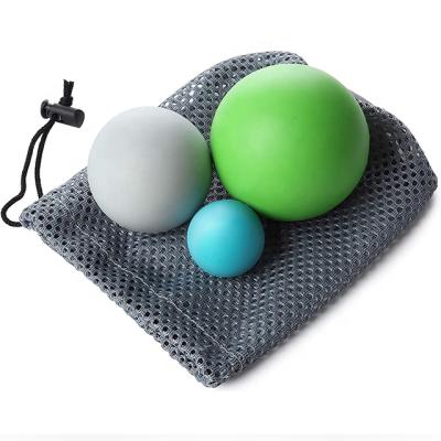 China Custom Mini Rubber Massage Ball Silicone Lacrosse Lacrosse Ball Rubber Massage Balls Set for sale