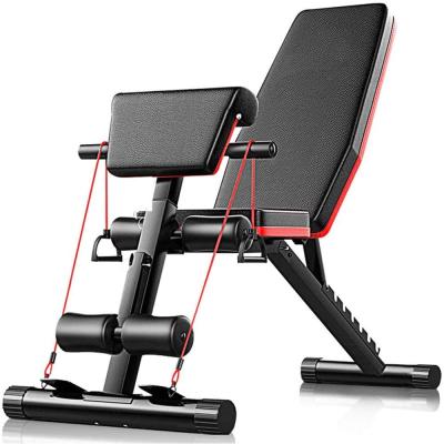 China Lounge Dumbbell Bench Foldable Adjustable Weightlifting Sit Gym Dumbbell Bench With Resistance Band for sale