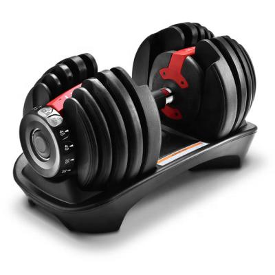 China Universal Adjustable Gym Dumbbell Cheap Rubber Dumbbells Set Weights 24kg Barbell Fittenss for sale