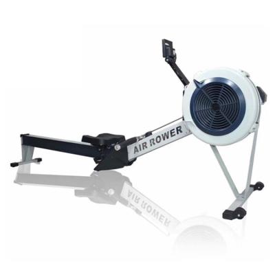 China STAN Folding Design Air Rowing Machine Gym Equipment Home Use LCD Monitor For Home Workout White Color for sale