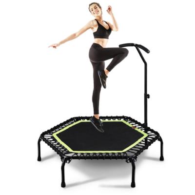 China Popular fitness lightweight 45 inch indoor hexagon trampoline for home gym for sale