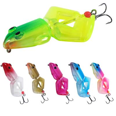 China Rikimaru Artificial Fishing Frog Lure Rolling Crank Bait For Fishing With Hook 8cm Frog 12.5g for sale