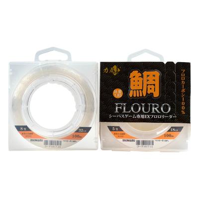 China Line 100% Fluoro Carbon Fishing Line 30m &100m Shock Leader Sink Line Surfcasting Fluorocarbon Thin Good Carp Pure Leader Angling Line for sale