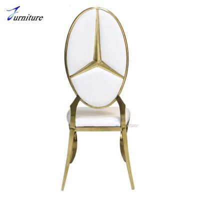 China Stacking Stacking Stainless Steel Gold Wedding Chairs Event for sale