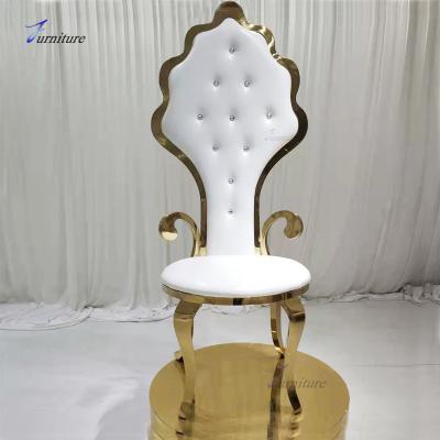 China Stacking Stacking Stainless Steel Gold Wedding Chairs Event for sale