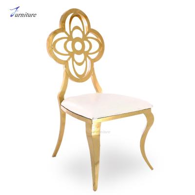 China The shinny stacking the golden chair for sale