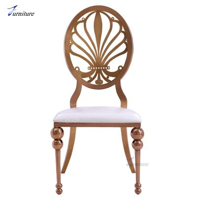 China stacking gold wedding chair for sale