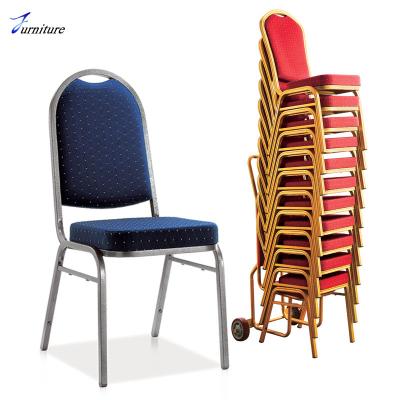 China Stacking Hotel Wholesale Cheap Price Steel Banquet Chair for sale