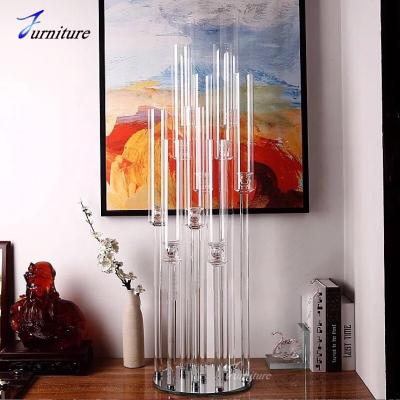 China Transparent Crystal Wedding Event Party Other Glass Candle Holders Weddings for sale