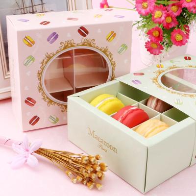 China Recycled Materials Decoration Wedding Party Favors Colorful Candy Chocolate Gift Cake Cookie Macaron Packaging Box for sale