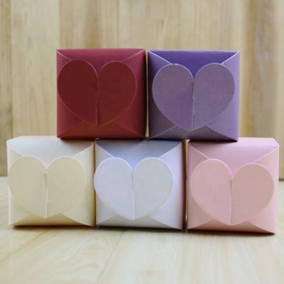 China Recyclable cute creative cardboard box heart bow party valentine s day favor box for gift for sale