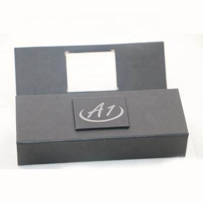 China Cheapest Recyclable Custom Black Private Label Logo Lipstick Lip Gloss Cosmetic Gift Packaging Box for sale