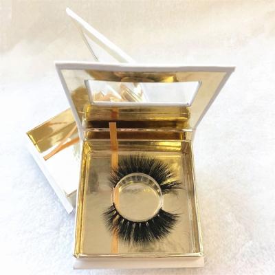 China 2019 New Mink Pink Recyclable Luxury Custom Fake Magnetic Gift Wick Paper Product Eyelash Packaging Box With Private Label for sale