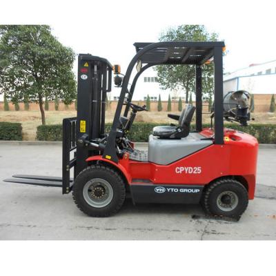 China Workshop Forklift LPG CPYD25 YTO Forklift 2.5 Ton for sale