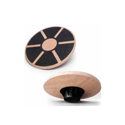 China Non-slip Outdoor Wooden Shimmy Balance Board Round Shimmy Board for Physiotherapy and Home Gym Workout for sale