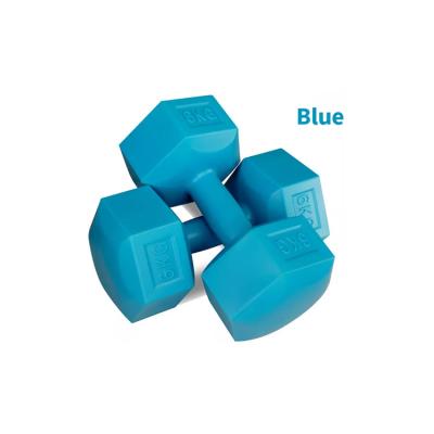 China Durable Standard Plastic And Sand Round Triangle Hex Cement Dumbbell Arm Exerciser Power for sale