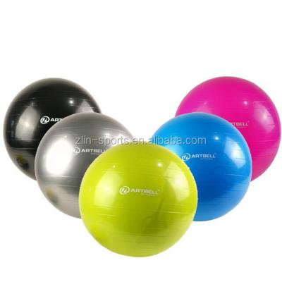 China Durable ARTBELL Customized Logo Gym Exercise Anti Burst Soft Stability Yoga Ball for sale