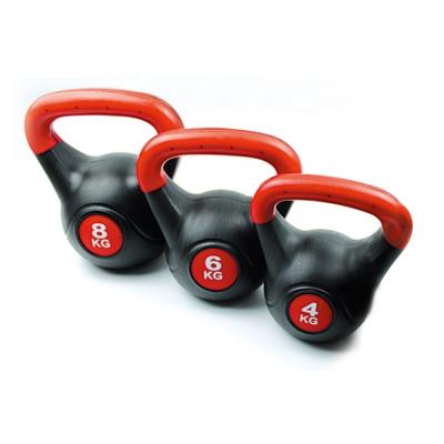 China Extra Thick Good Quality Plastic Muscle Exercise Kettlebell 2/4/6/8kg Cement Free Weights for sale