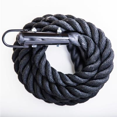 China Weather Resistant And Water Proof Dacron Or Sisal Gym Fitness Climbing Rope With Hook for sale