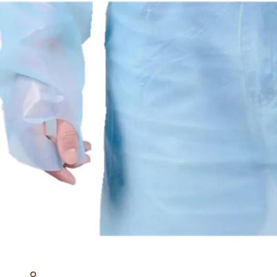 China Cheap Antiviral Disposable Premium CPE Plastic Sheath Gown Long for sale