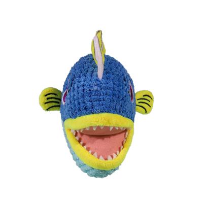 China Custom Molar Animal Plush Shark Plush Tooth Fleece Pineapple Vocal Stocked Dog Toys Interactive Pet Toys For Dogs for sale