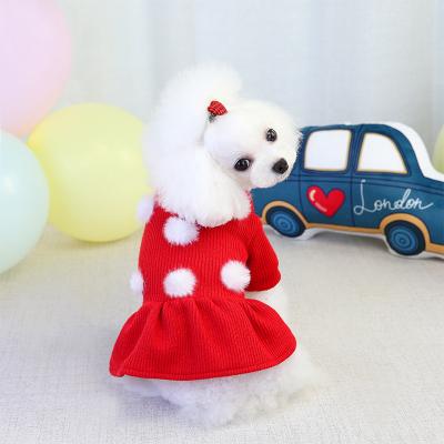 China Stocked Pet Clothes Dog Clothes Dog Dresses Pink Dress Pet Korean Pet Clothes Wedding for sale