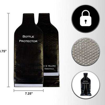 China Waterproof Wine Bags with Double Air Bubble Cushion Inner Skin and Leak Proof Outdoor Carry in Luggage for sale