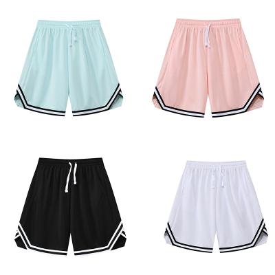 China 2023 Polyester QUICK DRY sports elastic waist ventilation beach panel shorts mens running shorts waist gym custom elastic mesh sweat for sale