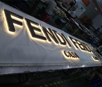 China Indoor outdoor advertising alphabet metal store name led waterproof large channel letter sign for sale