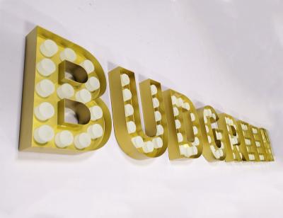 China New Trendy Innovative Letter Light Bulb Sign for sale