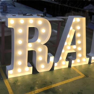 China High Quality LED Front Lit Large Marquee Light Bulb Letter Signs ZL-LD-001 for sale