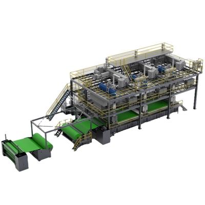 China Factory SMS Non Woven Fabric Making Machine 3.2M Making Nonwoven Roll Machine for sale