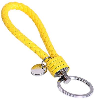 China Modern Hot Sale Leather Weaving Key Ring Key Chain From Amazon Lanyards For Women And Men for sale