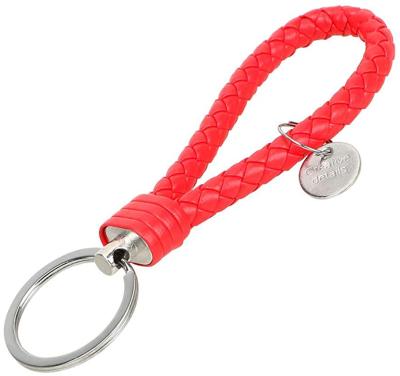 China Modern Leather Weaving Key Ring Key Chain Lanyards Hotselling Keychains for Women and Men for sale