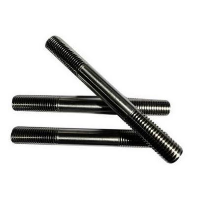 China Anti - Corrosion High Tensile Black Oxide Carbon Steel Double End Stud Bolt for sale