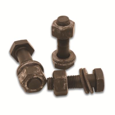 China Anti-corrosion high quality hex head bolts for heavy construction steel m9 hexagon big bolt for sale