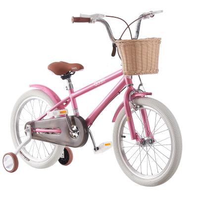 Cina Color rosa leggera bici per bambini 12 pollici con cestino e ruota di allenamento OEM disponibile in vendita