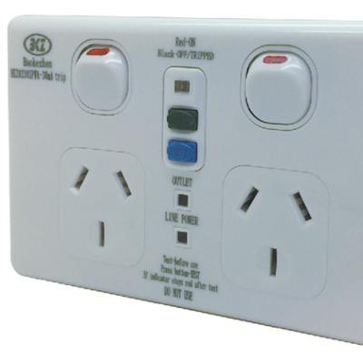 China ALL RCD PLASTIC SOCKET SWITCHED TWIN for sale