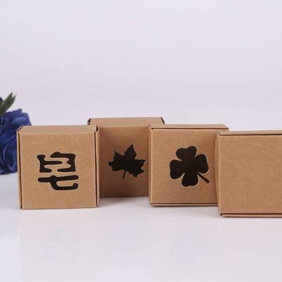 China Recyclable Handmade Soap Packaging Small Folding Mailing Box Paper Box Essential Oil Packaging Paper Box Toilet Soap Packaging for sale