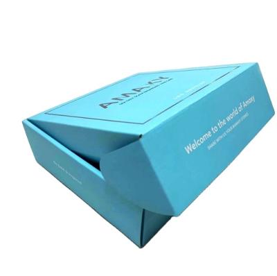 China Recycled materials ship paper cartons folding shipping box made of printing high strength corrugated paper two sides for sale