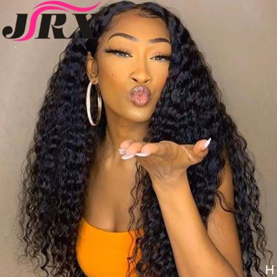 China Indian Curly Kinky Curly Lace Front Wig Deep Part Remy Lace Front Wig For Women 13*4 Lace Up Hair Wigs for sale