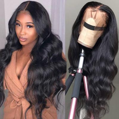 China Sale Body Wave Virgin Brazilian Hair Silky Straight Lace Front Wigs For Black Women Lace Hair Human Hair Wave Wig for sale