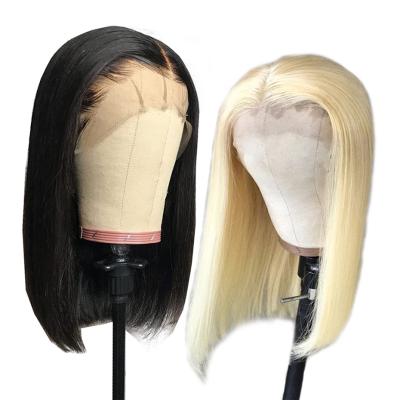 China Silky Straight Wave Top Wholesale Full Bob Wigs Brazilian Hair Short Style Bob Lace Wig Virgin Hair for sale