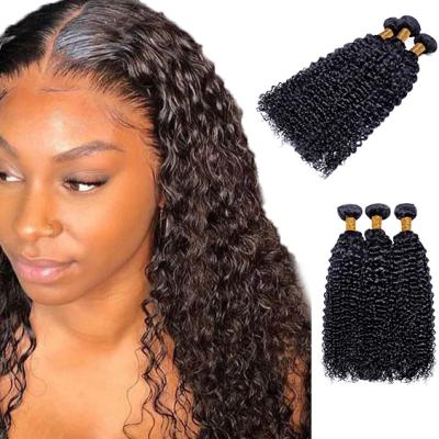 China Hair No Weave 10-30 Inch Kinky Curly Hair Bundles Chemical Unprocessed Hair for sale