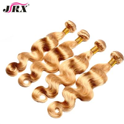 China Body Wave JRX 8A Honey Blonde #27 Color Brazilian Hair Extension Bundles 100% Body Wave For Black Women for sale