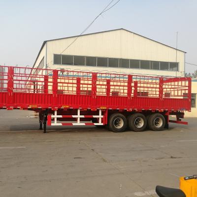 China Truck Trailer China Top Brand Warehouse Storage Goods Barrier Stake Semi Trailer for sale