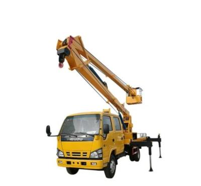 China TRUCK CRANE 14-18 Meters Aerial Work Platform Truck Men Bucket Lift Cherry Picker for sale